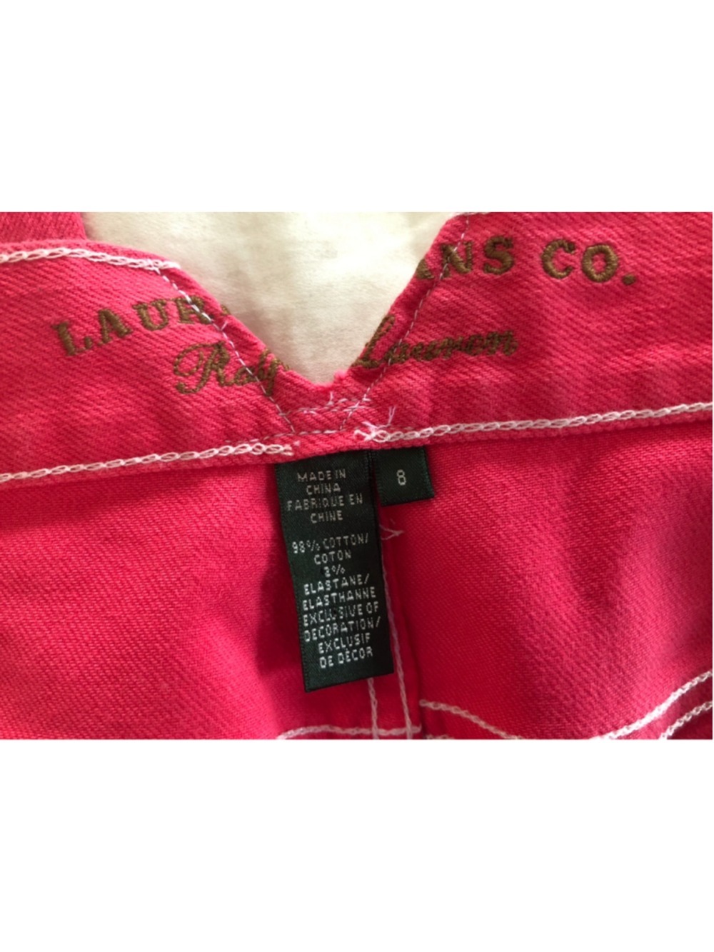 Lauren Jeans Co St Tropez Straight Leg Stretch Denim Jeans NWT Ralph Lauren - Picture 5 of 12